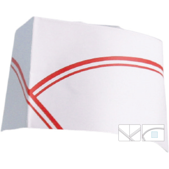 Gorro de chef tipo barco ajustable de papel